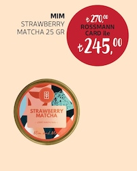 Mim and More Strawberry Matcha - Çilekli Matcha Tozu 25 gr