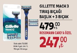 Gillette Mach3 Start 3 Başlıklı Tıraş Bıçağı