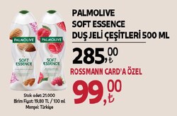 Palmolive Duş Jeli Soft Essence Ahududu 500 ml