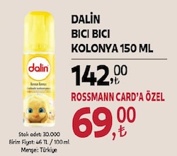 Dalin Bıcı Bıcı Bebek Kolonyası 150 ml