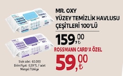 Mr. Oxy Yüzey Temizlik Havlusu 100 Yaprak