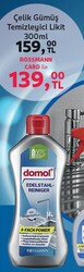Domol Çelik Gümüş Temizleyici Likit 300 ml