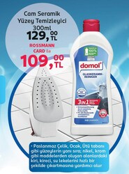 Domol 300 ml Cam Ocak ve Seramik Yüzey Temizleyici