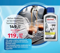 Domol Kahve Makinesi ve Süt Köpürtücü Temizleyicisi 250 ml