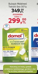 Domol Eco Bulaşık Makinesi Tableti 30'lu