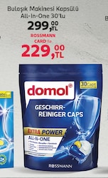 Domol All in One Bulaşık Makinesi Tableti 30'lu
