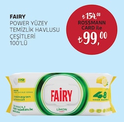Fairy Yüzey Temizlik Havlusu 100 Yaprak