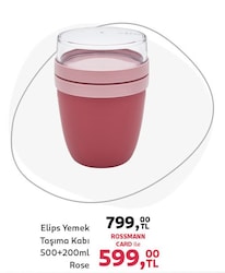 Ideenwelt Elips Yemek Taşıma Kabı 500+200 ml Rose 