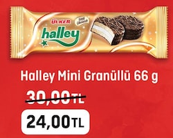 Ülker Halley Mini Granüllü Bisküvi 66 gr