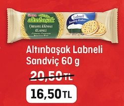 Ülker Altınbaşak 60 gr Çörekotlu Kinoalı Labneli Sandviç Kraker