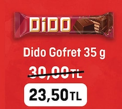 Ülker Dido Çikolatalı Gofret 35 gr