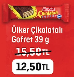 Ülker Çikolatalı Gofret 39 gr