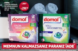DOMOL Çamaşır Makinesi Deterjan Kapsülü 3in1 Beyaz (22 Yıkama 517 gr)
