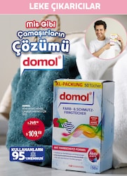 Domol Renk Koruyucu Mendil 50'li