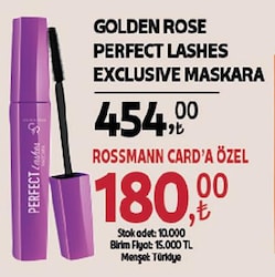 Golden Rose Perfect Lashes Maskara