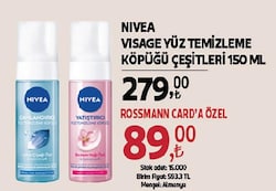 Nivea 150 ml Yüz Temizleme Köpüğü
