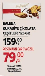 Balena Kurabiye Çikolata Çeşitleri 125 gr 