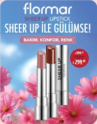 Flormar Sheer Up Parlak Bitişli Nemlendirici Ruj
