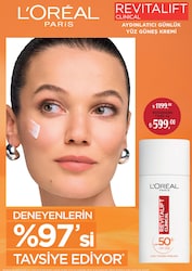Loreal Paris Revitalift Clinical Aydınlatıcı Günlük Yüz Güneş Kremi SPF 50+