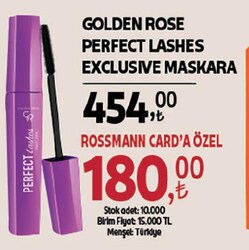 Golden Rose Perfect Lashes Maskara