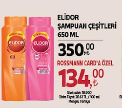 Elidor Superblend Güçlü ve Parlak 650 ml Şampuan