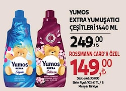 Yumoş Extra Yumuşatıcı 60 Yıkama 1.44 lt