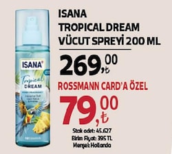 Isana Tropical Dream 200 ml Vücut Spreyi