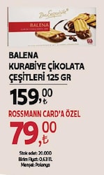 Balena Kurabiye Çikolata Çeşitleri 125 gr 