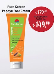 PURE KOREAN Papaya Foot Cream