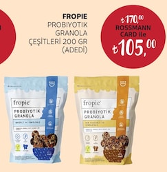 Fropie Badem & Vanilya Probiyotik 200 gr Granola