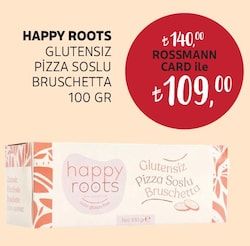 Happy Roots Glütensiz Pizza Soslu Bruschetta 100 g