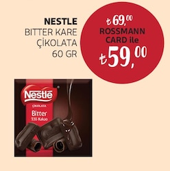 Nestle Classic 60 gr Bitter Kare Çikolata