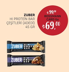 Züber Fındıklı Hi-Protein Bar 45 Gr