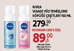 Nivea Yatıştırıcı Kuru Ciltler için 150 ml Yüz Temizleme Köpüğü