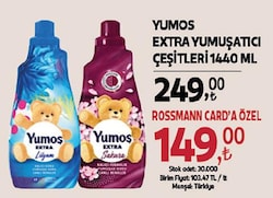 Yumoş Extra Yumuşatıcı 60 Yıkama 1.44 lt