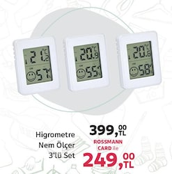 Ideenwelt Higrometre Nem Ölçer 3'lü