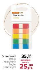 Schreibwelt Renkli Yapışkanlı Sayfa İşaretleyici
