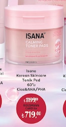 Isana Korean Skincare Tonik Ped Cica&Aha/Pha 60'lı