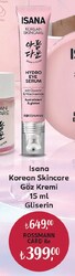 Isana Korean Skincare Göz Kremi Gliserin 15 ml