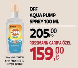 Off Aqua Pump Sprey 100 ml
