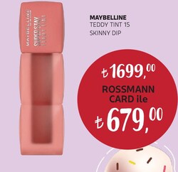 Maybelline Teddy Tint 15 Skinny Dip