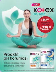 Kotex Bio-Care Proaktif pH Koruması Hijyenik Ped Çeşitleri