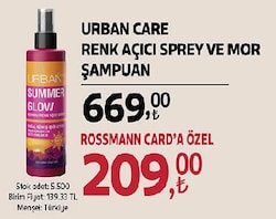 Urban Care Renk Açıcı Sprey ve Mor Şampuan