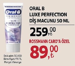 Oral B Luxe Perfection Diş Macunu 50 ml
