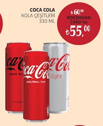 Coca Cola Kola Çeşitleri 330 ml