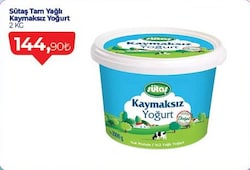 Sütaş Tam Yağlı Kaymaksız Yoğurt 2 kg