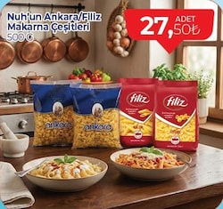 Nuh'un Ankara/Filiz Makarna Çeşitleri 500 gr