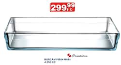 Paşabahçe Premium 59334 4350 cc Dikdörtgen Borcam