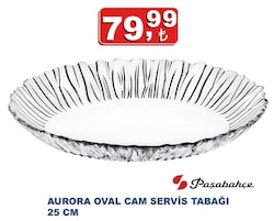 Paşabahçe Aurora 10547 25 cm Oval Servis Tabağı