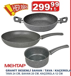 Mehtap Granit Desenli Sahan/Tava/Koçerola